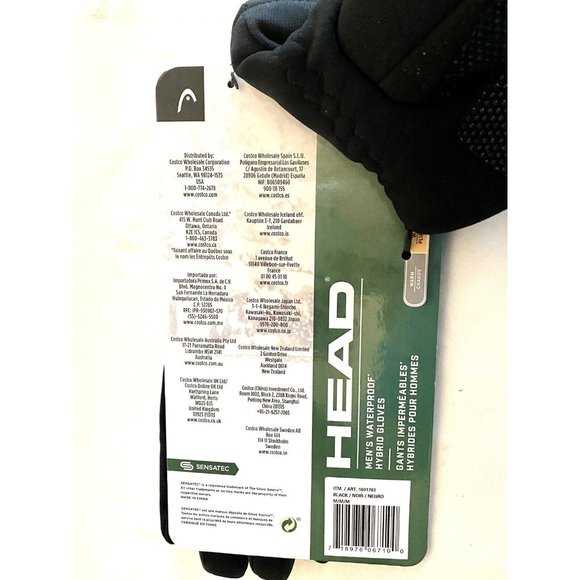 Head Gloves Bundle; Touchscreen Compatible Gray and Waterproof Unisex Size M - Picture 8 of 8